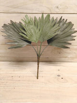 Artificial Fan Palm Leaf Bush (Green)
