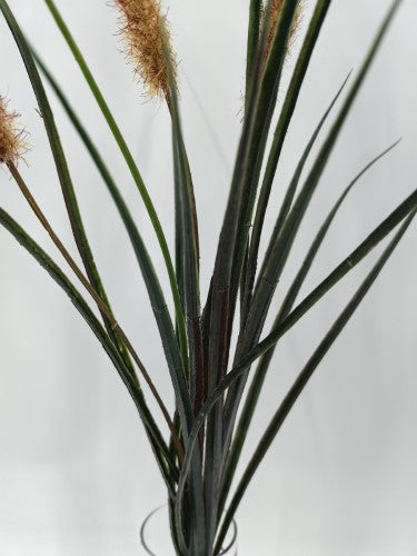 Artificial Cattail Grass Bush (Brown)