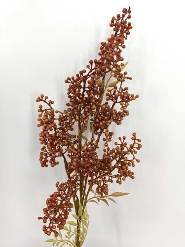 Artificial Nandina Berry Spray (Brown)
