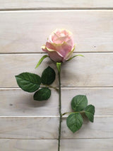 Artificial Limbo Rose Bud Stem (Blush Pink)