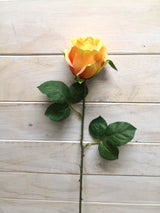 Artificial Limbo Rose Bud Stem (Orange)