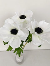 Artificial Anemony Cut Stem (White)