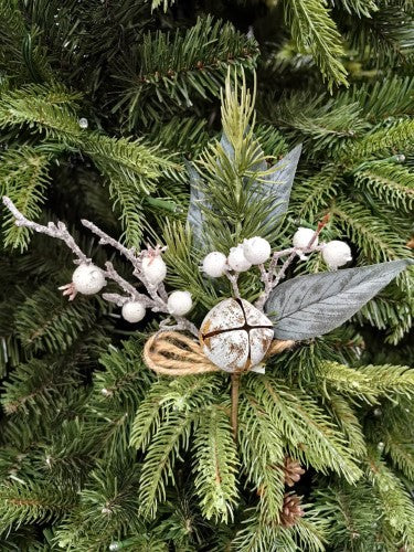Artificial Antique Pick with Bell & White Berries