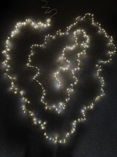 Firecracker Silver String with 200 Warm Lights (6M)