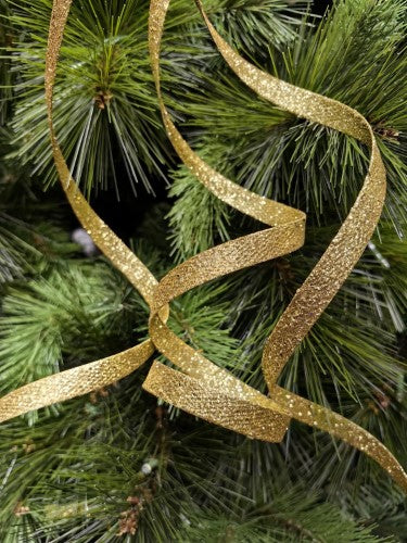 Tree Ornament - Glitter Curly Twig Spray X 3 (Gold)
