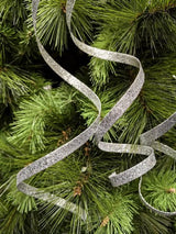 Tree Ornament - Glitter Curly Twig Spray X 3 (Silver)