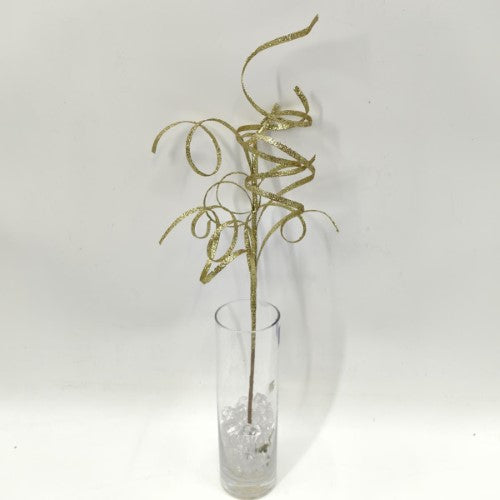 Thin Curly Twig Spray - 40cm (Gold)