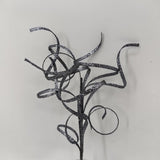 Thin Curly Twig Spray - 40cm (Grey)