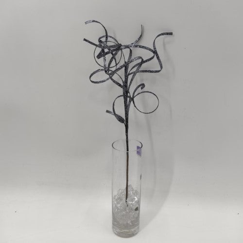 Thin Curly Twig Spray - 40cm (Grey)
