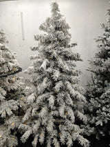 Artificial Snow Drooping Pine Christmas Tree With 900 warm Lights (10')