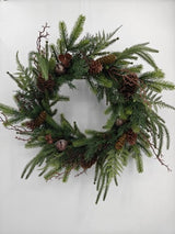 Wreath - Artificial Real Touch Woodland Theme (24")