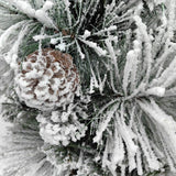 Mixed Snowy Pine Chistmas Tree With Pinecones & 1300 Multi Function Lights & 10446 Tips - 12'