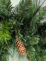 Green Mixed Pine Garland with Pinecone & 100 LED Lights & 150 Tips (6')