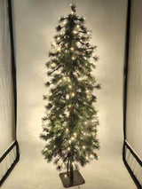 Needle Pine Chriastmas Tree  with cones & 160 Multi Function LED Lights & 316 Tips - 5'