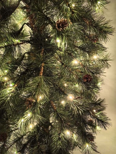 Needle Pine Chriastmas Tree  with cones & 160 Multi Function LED Lights & 316 Tips - 5'