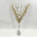 Artificial Glitter Fern Spray (Gold)