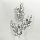 Artificial Matanic Bay Leaf Spray (Silver)