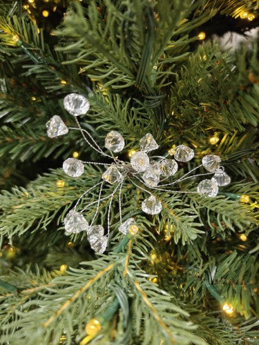 Tree Ornament - Floral Acrylic Crystal Drop