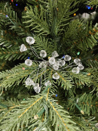 Tree Ornament - Floral Acrylic Crystal Drop