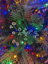Tree Ornament - Floral Acrylic Crystal Drop
