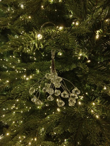 Tree Ornament - Floral Acrylic Crystal Drop