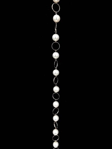Pearl Chain - 100cm White (12mm)