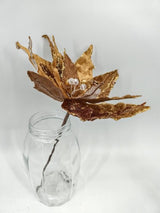 Artificial Poinsettia Flower - Large (Copper)