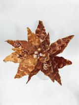 Artificial Poinsettia Flower - Large (Copper)
