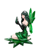 Ornament - Green Crystal Heart Fairy (10 x 10 x 8.5cm)