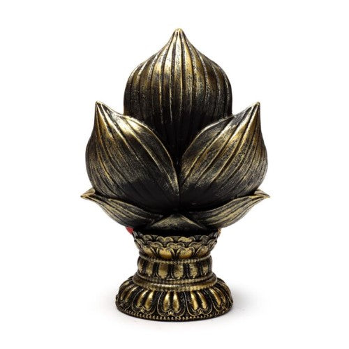 Ornament - Red & Gold Thai Buddha Seated Lotus (21cm)