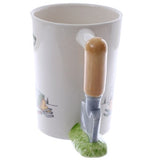 Ceramic Shaped Handle Mug - Garden Trowel (400ml)