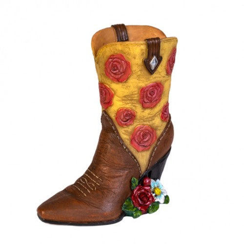Table Lamp - Rose Cowboy Boot (18.9 x 10.2 x 22.6cm)