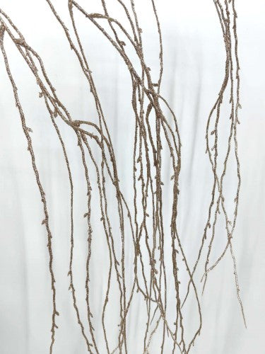 Artificial Willow Spray (Champagne Glitter)
