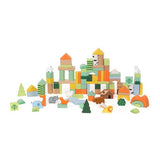 100pc Forest Blocks - Barrel - Classic World
