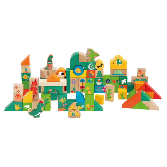 Dinosaur World Blocks - 100pcs - Classic World