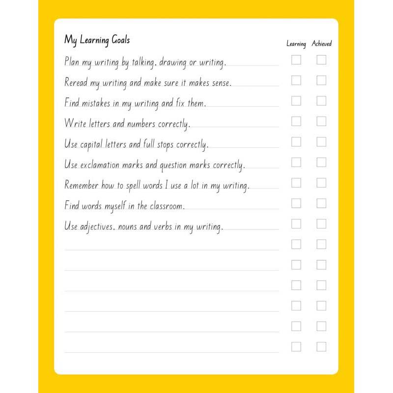 Warwick My Literacy Book 2, a 64-page notebook with 12mm ruled lines and blank sections for writing and illustrations.