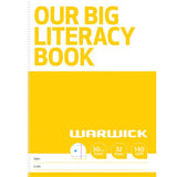 Warwick Our Big Literacy Modelling Book 30mm Ruled 32 Page