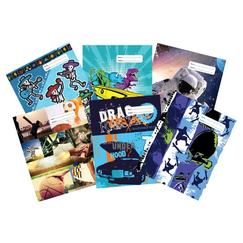 Vibrant Spencil Assorted Boys 1B5 Book Cover protecting textbooks with style, perfect for young students.