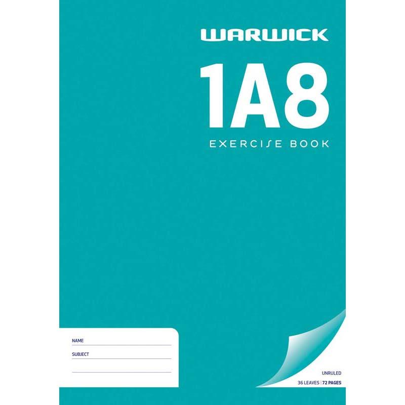 A4 unruled 36-leaf Warwick Exercise Book, perfect for versatile writing, sketching, and creativity.