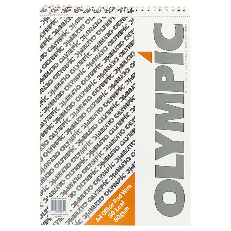 Olympic Pad A4 Wiro Office 50 Leaf 80gsm