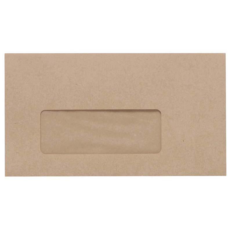 Croxley E13 manilla envelopes with window for easy addressing, 80 GSM durability, box of 500, secure wallet flap design.