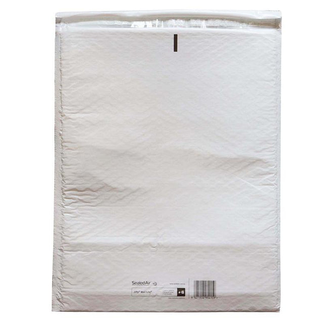 Jiffy Mail Lite Bag Size 6, eco-friendly bubble mailer for safe shipping of fragile items, size 305x405mm.