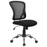 Brenton Chair Black Mesh Mid Back