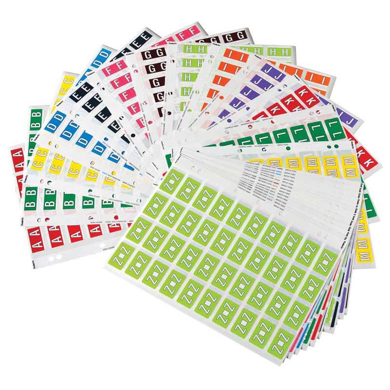 Codafile Label Alpha Miniset A-Z 25mm Pack 26 Sheets