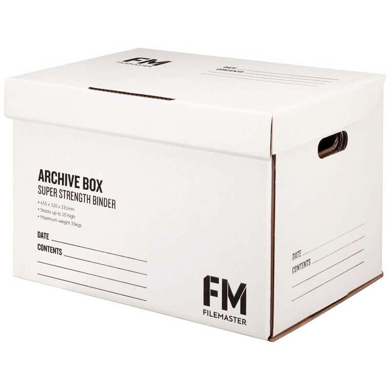 FM Box Archive White Super Strength 465x335x320mm Inside Measure