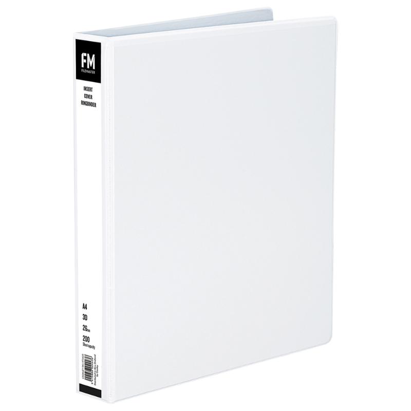 FM Binder Overlay A4 3/26 White Insert Cover