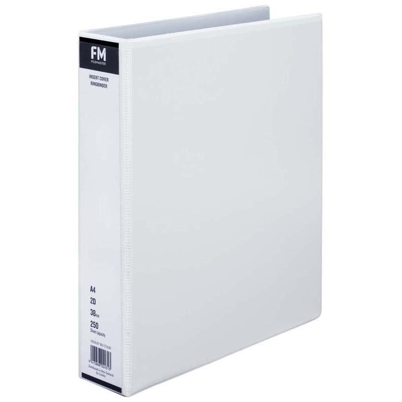 FM Binder Overlay A4 2/38 White Insert Cover