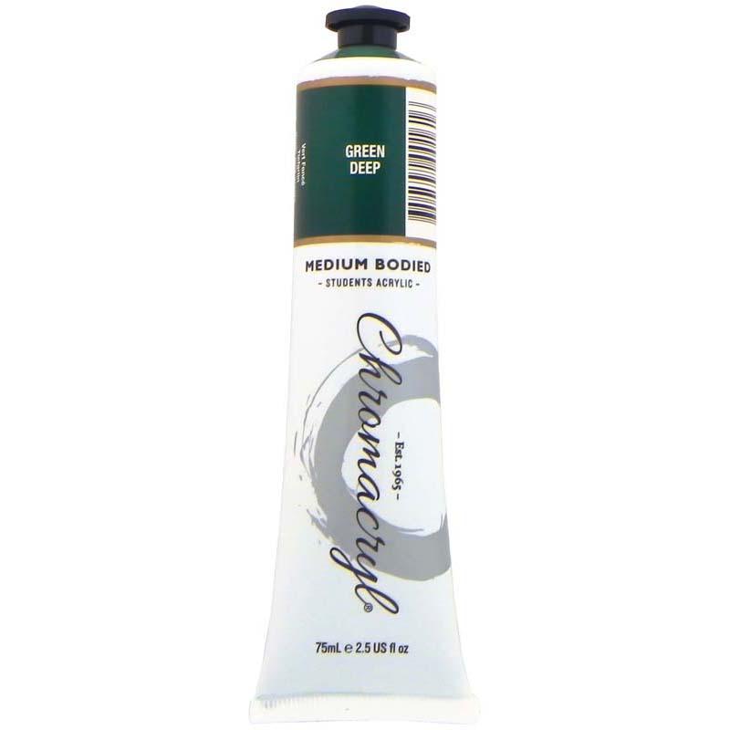 Chromacryl Paint Green Deep 75ml