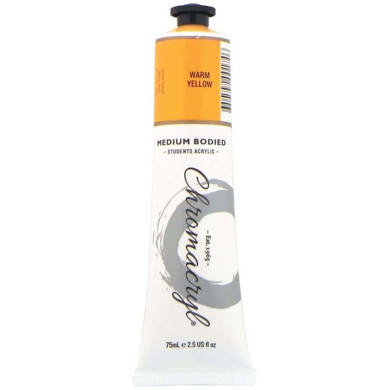 Chromacryl Paint Warm Yellow 75ml