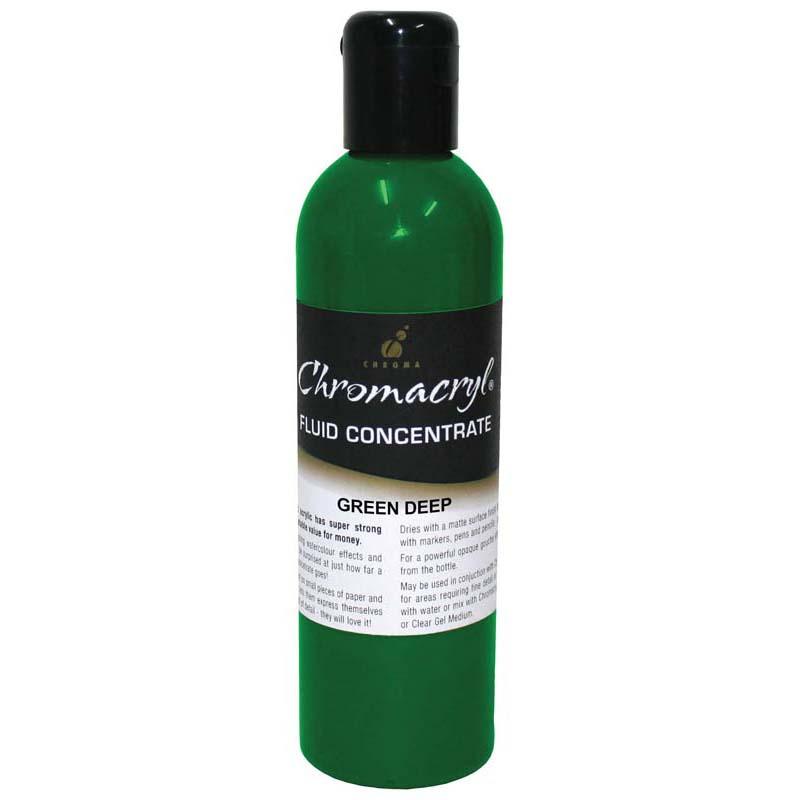 Chromacryl Fluid Concentrate Green Deep 250ml